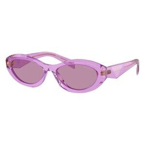 New PRADA Purple Round SPR 26Z 13R-07Q Sunglasses Women